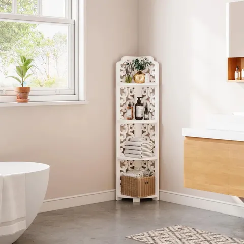 BOXED BEYERVILLE 116CM H × 20CM W CORNER BOOKCASE