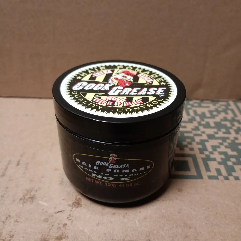 APPROXIMATELY 40 COCK GREASE EXTRA SLICK HAIR POMADES 