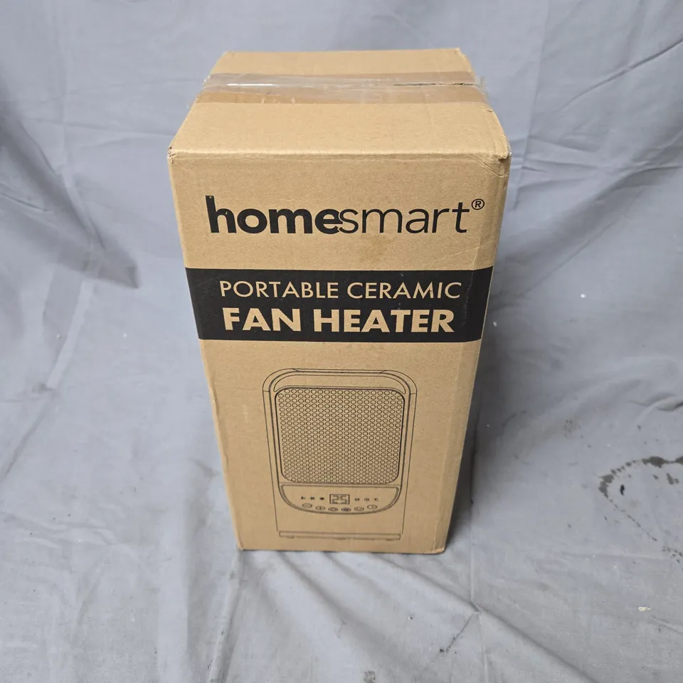 HOMESMART PORTABLE CERAMIC FAN HEATER – WHITE