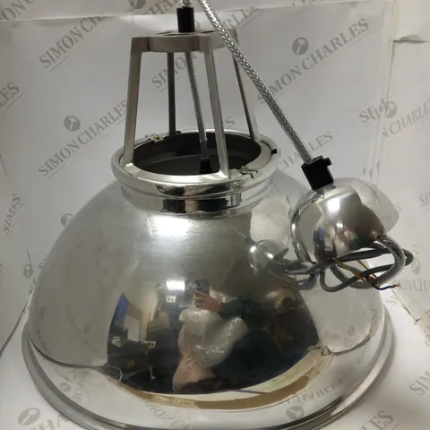 DESIGNER STEEL SILVER CEILING LAMP