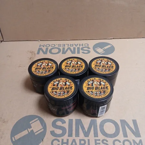 BOX OF APPROXIMATELY 90 X THE BIG BLACK COCK GREASE ULTRA HARD HAIR WAX 50G