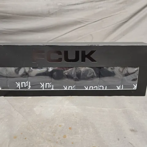 FCUK 7 PAIRS OF SHORTS BLACK SIZE L