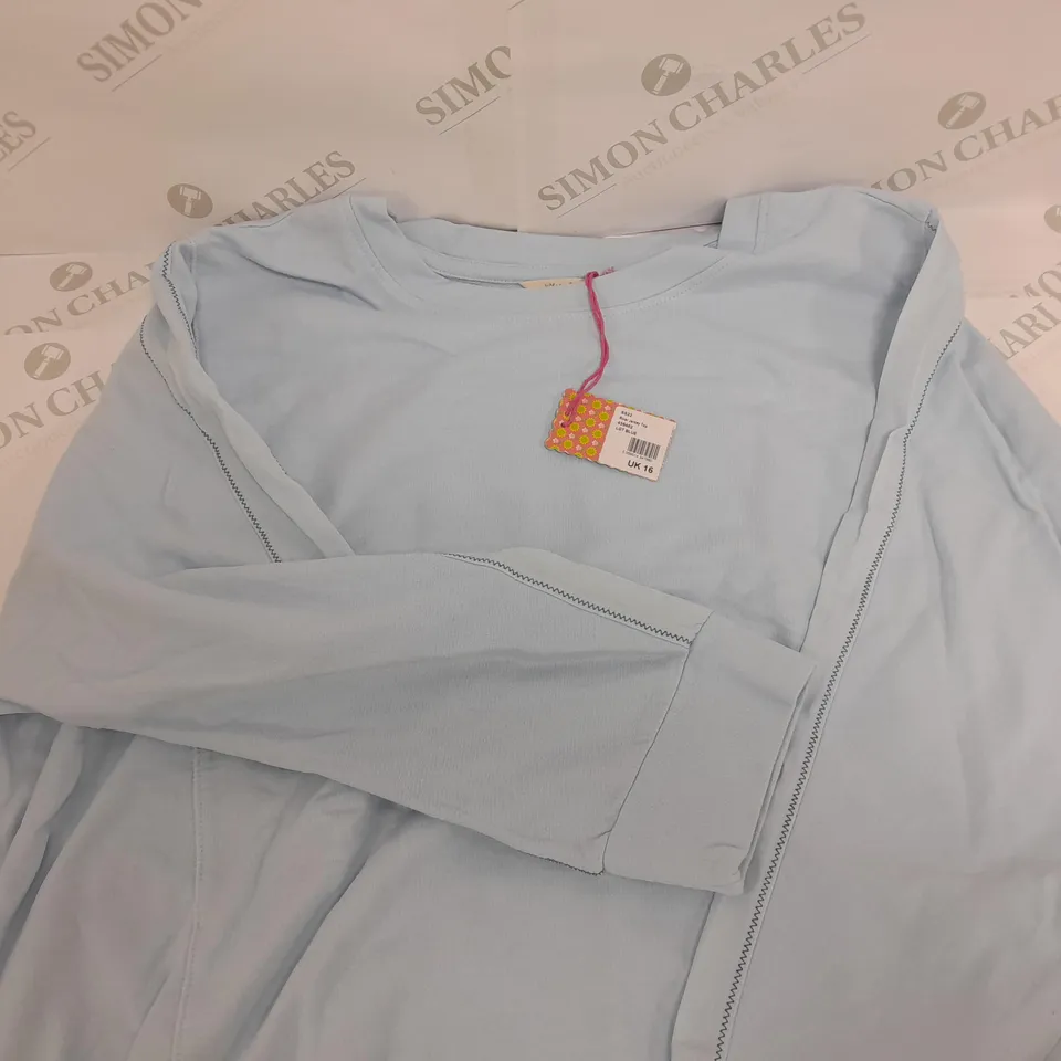 WHITE STUFF YOU FIND ME RIVER JERSEY TOP UK 16