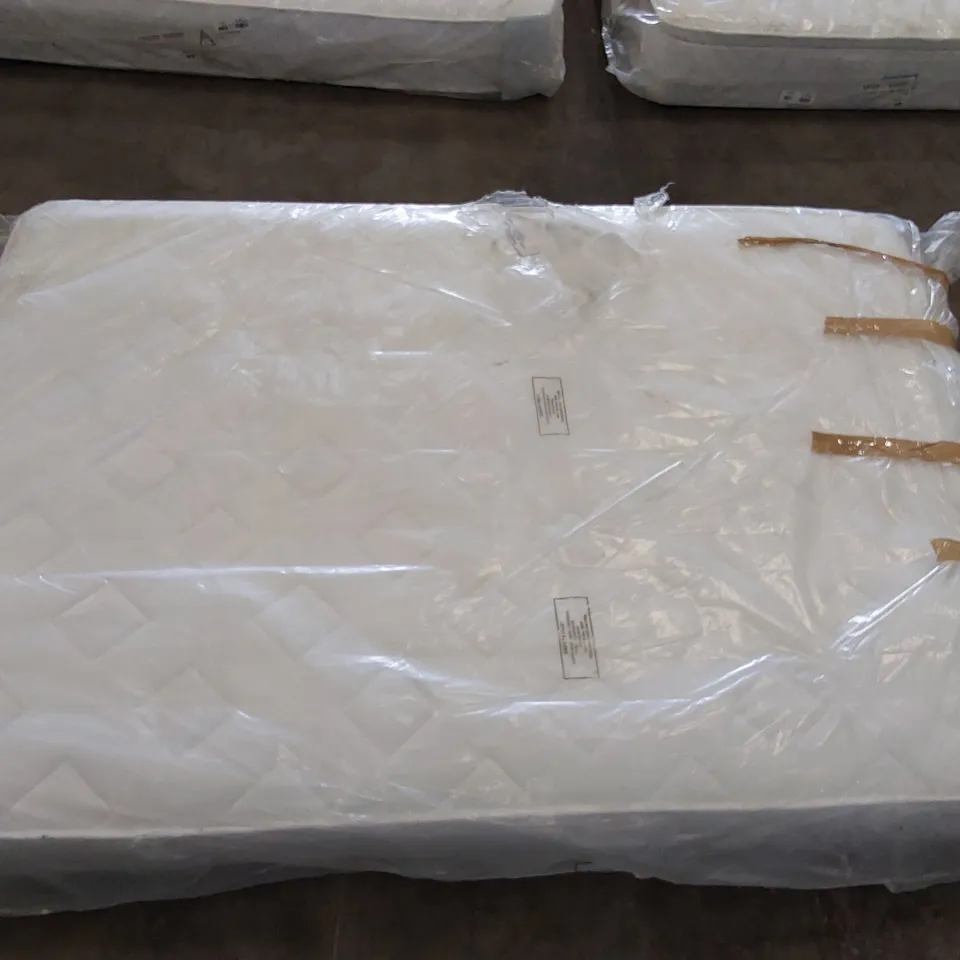 QUALITY BAGGED ASPIRE COOL DIAMOND QUILTED - DOUBLE COMFORT M CORE - WHITE ASPIRE COOL DIAMOND BORDER 8" ROLLED DOUBLE MATTRESS 