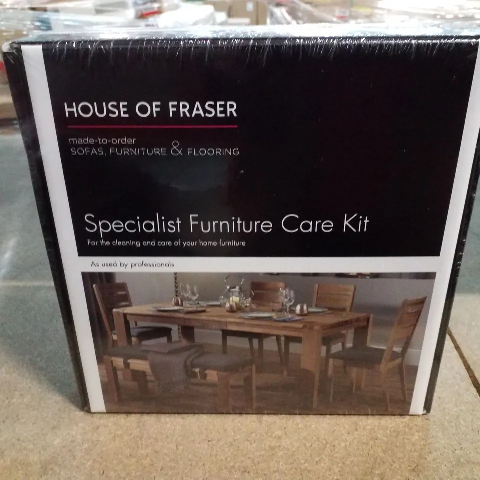 BOX CONTAINING 6 HOUSE OF FRASER SPECIALIST FURNITURE CARE KITS
