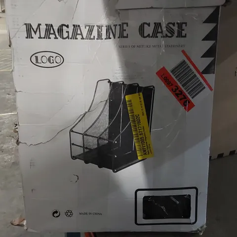 BOXED RACK ORGANIZER MAGAZINE HOLDER