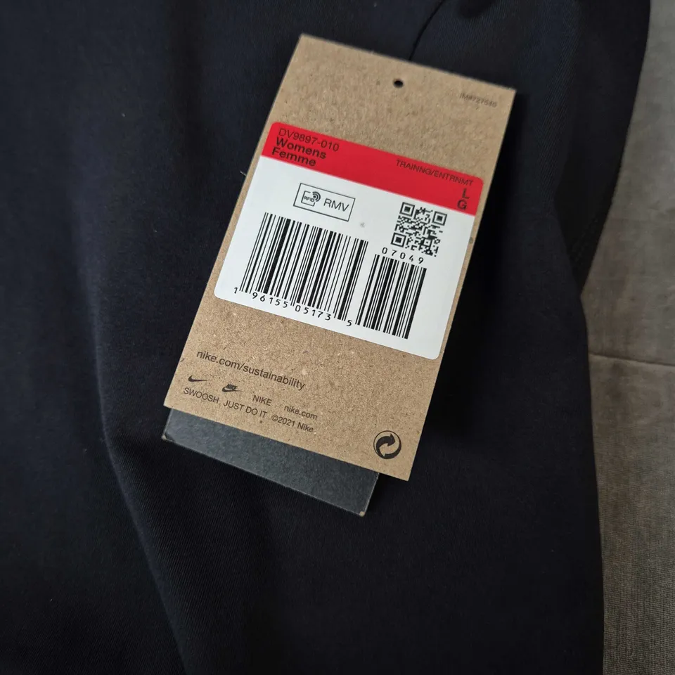 NIKE WOMEN'S BLACK TANK TOP – SLEEVELESS RACERBACK, SIZE LARGE (LG)