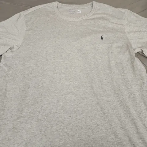 RALPH LAUREN POLO T-SHIRT – HEATHER GREY - SIZE XXL
