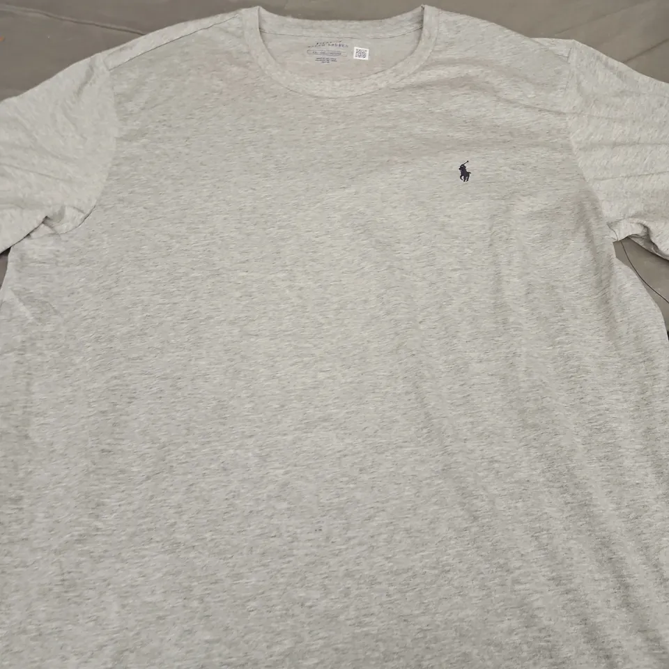 RALPH LAUREN POLO T-SHIRT – HEATHER GREY - SIZE XXL