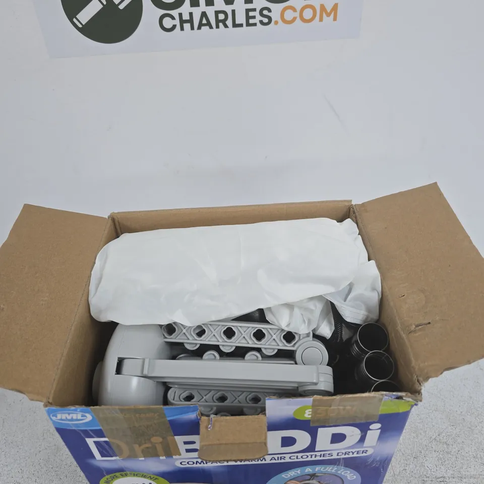 DRIBUDDI COMPACT WARM AIR CLOTHES DRYER – BOXED