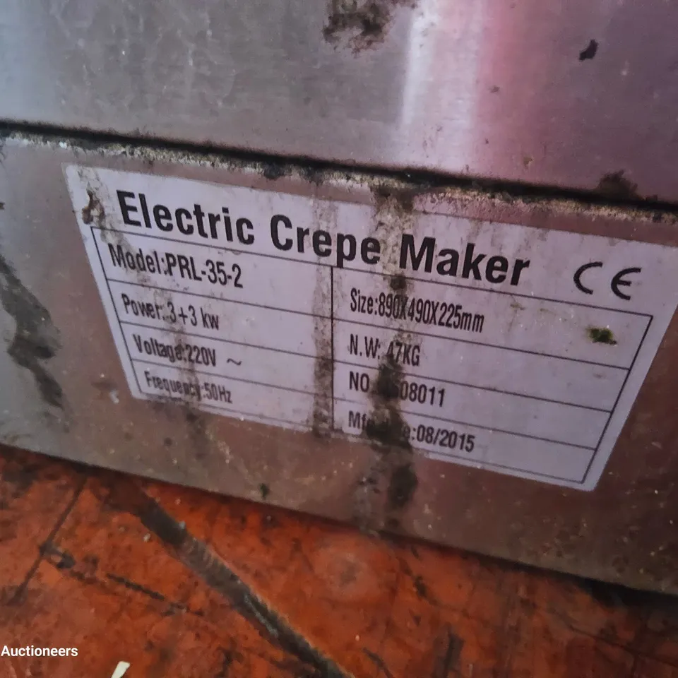 ELECTRIC DOUBLE CREPE MAKER PRL-35-2