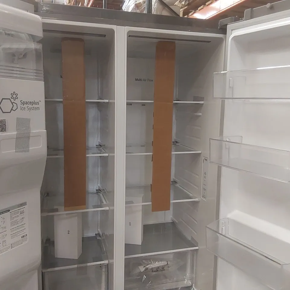 LG UVNANO GSLD80PZRD AMERICAN-STYLE SMART FRIDGE FREEZER - SHINY STEEL