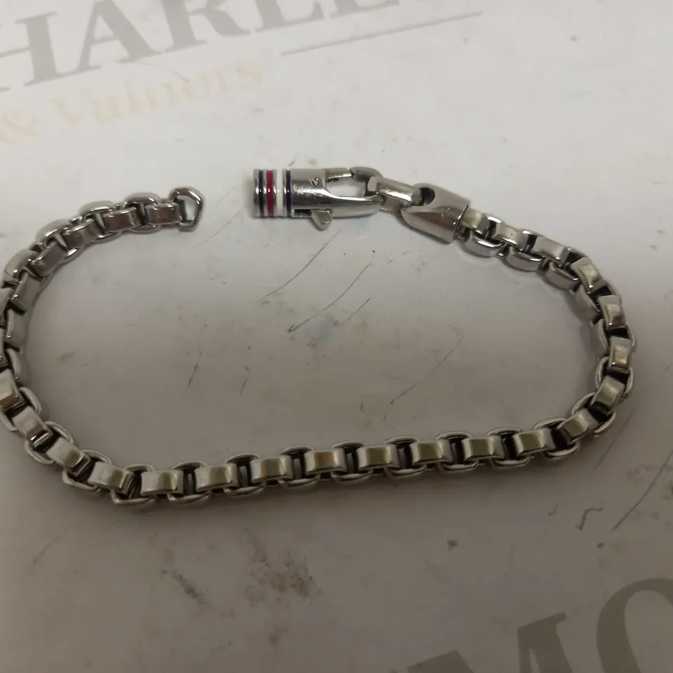 TOMMY HILFIGER STAINLESS STEEL BOX CHAIN LINK BRACELET RRP £59