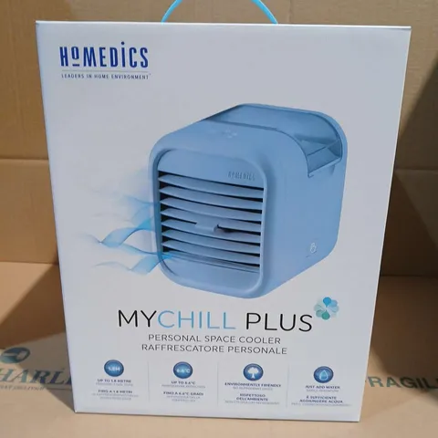 LOT OF 2 BOXED HOMEDICS MY CHILL PLUS PERSONAL SPACE COOLERS