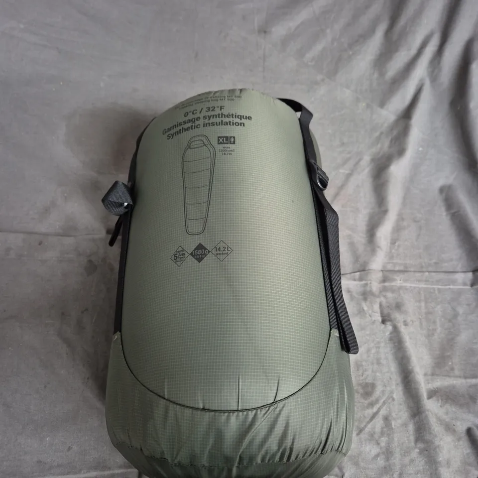 SYNTHETIC-INSULATED SLEEPING BAG, 0°C / 32°F, SIZE XL