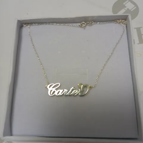 STERLING SILVER ITALIC PERSONALISED NECKLACE