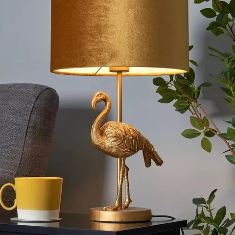 BOXED FLAMINGO TABLE LAMP BASE - NO SHADE