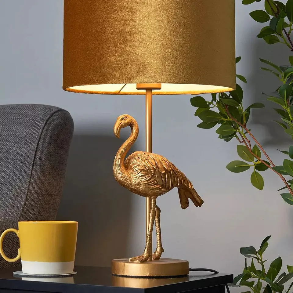 BOXED FLAMINGO TABLE LAMP BASE - NO SHADE