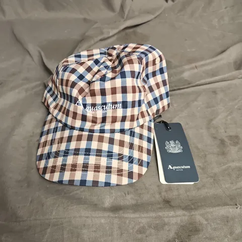 AQUASCUTUM ACTIVE CAP IN CLUB CHECK
