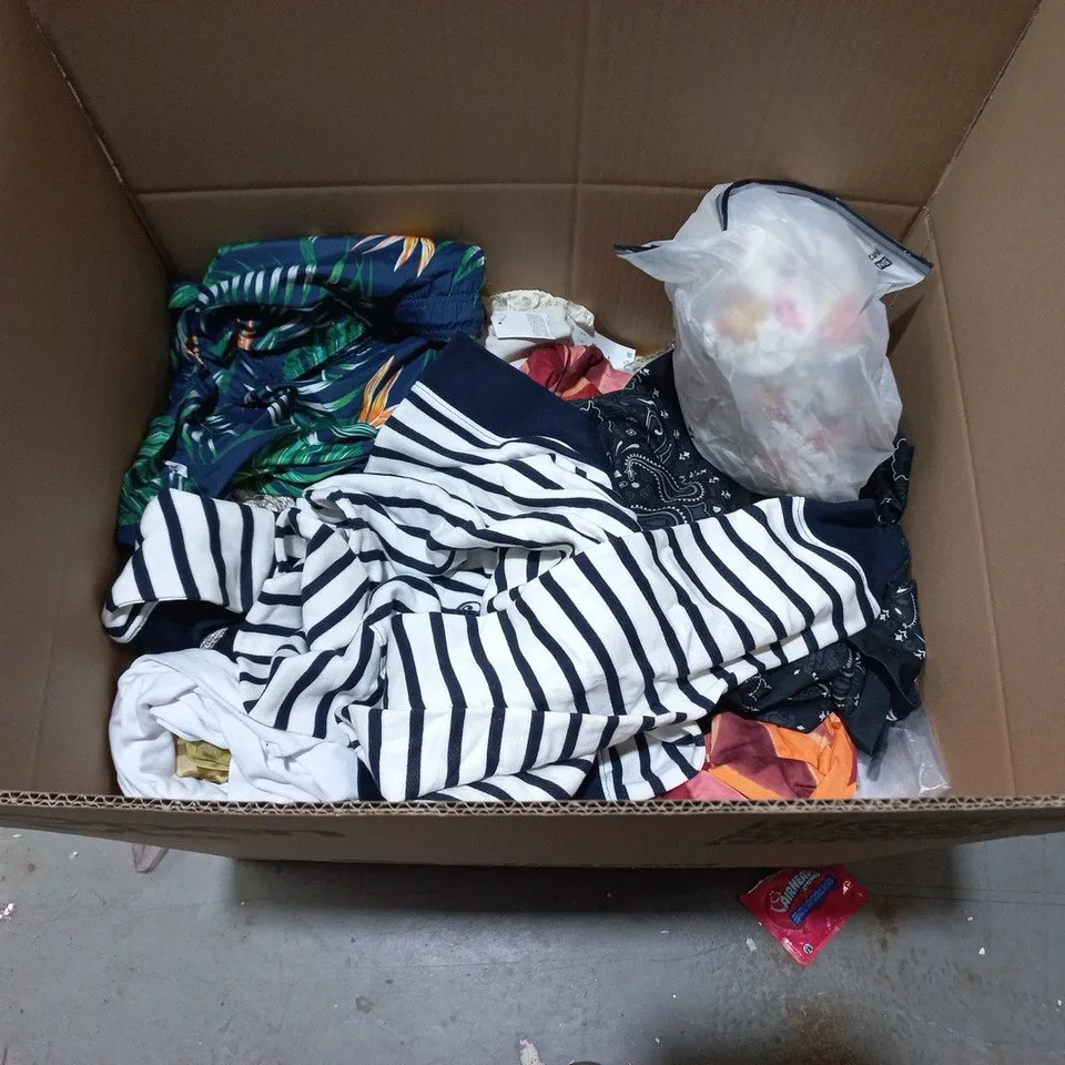 LARGE QUANTITY OF ASSORTED CLOTHING ITEMS TO INCLUDE BOOHOO, M&S AND PEPCO
