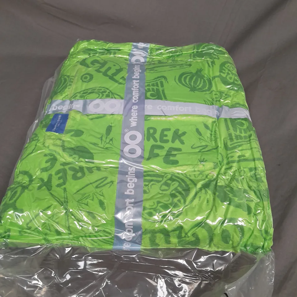 SEALED OVERSIZED HOODED BLANKET IN GREEN SHREK