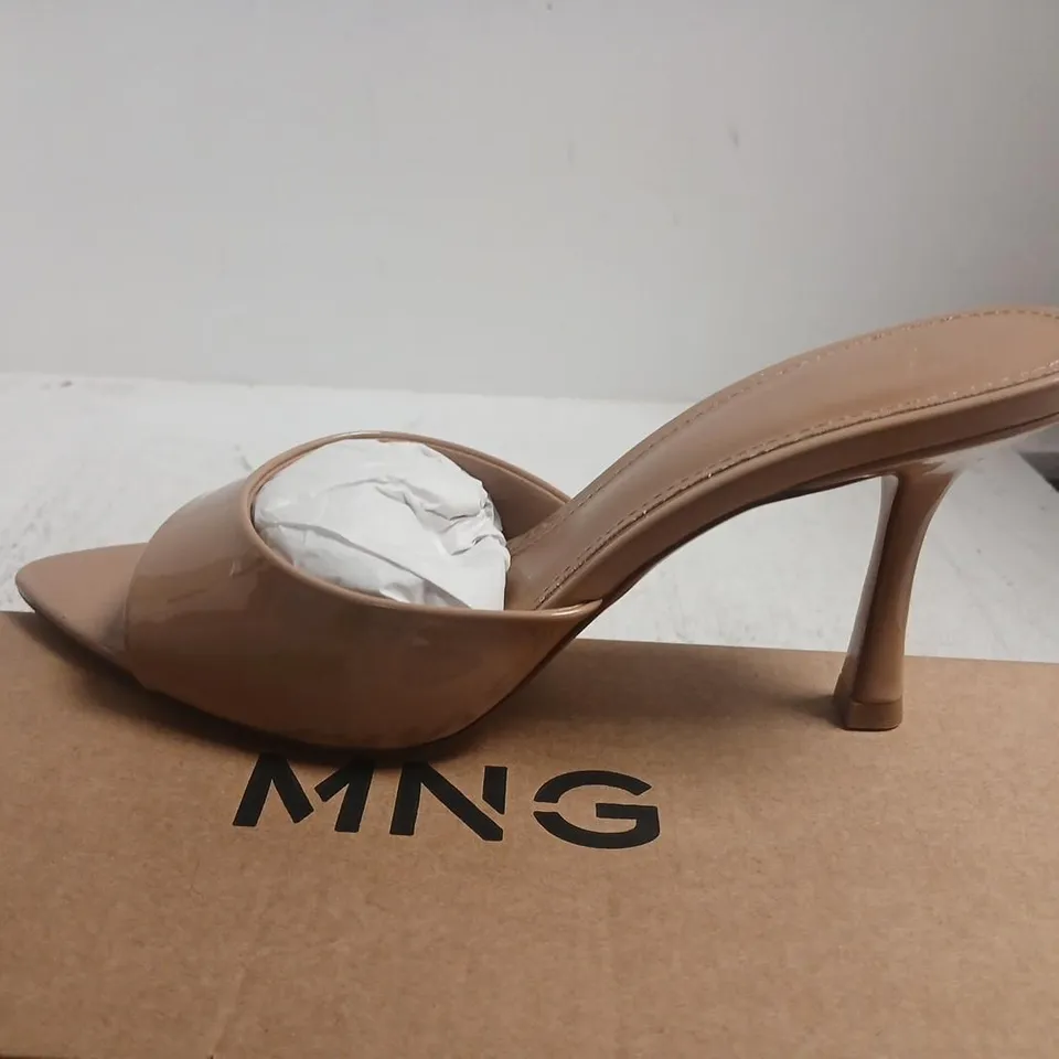 MNG SANDALS – WOMEN'S, UK 5 (EU 38) – BEIGE/NUDE PATENT