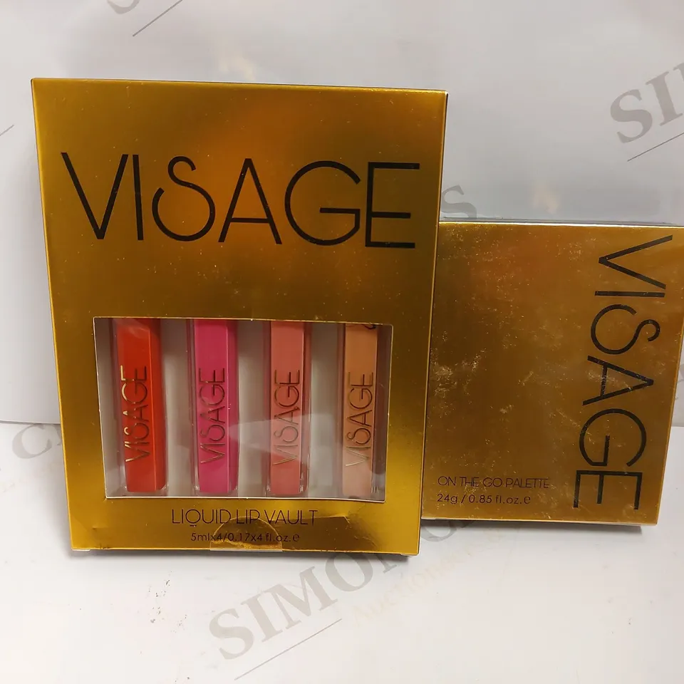 2 VISAGE ITEMS TO INCLUDE ON THE GO PALETTE AND LIQUID LIP VAULT