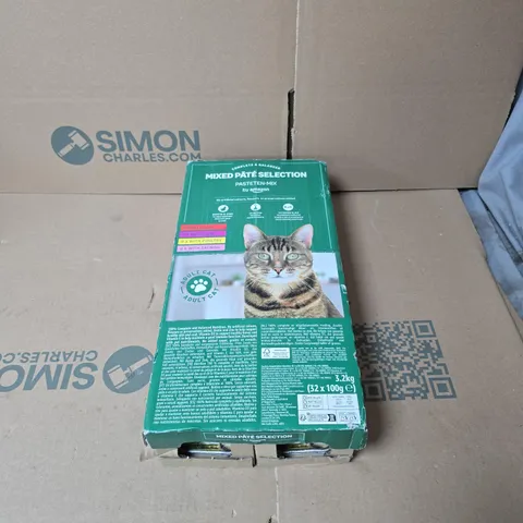 MIXED PATE SELECTION BEEF/GAME/POULTRY/SALMON BY AMAZON BOXED FOR CATS 32 X 100G