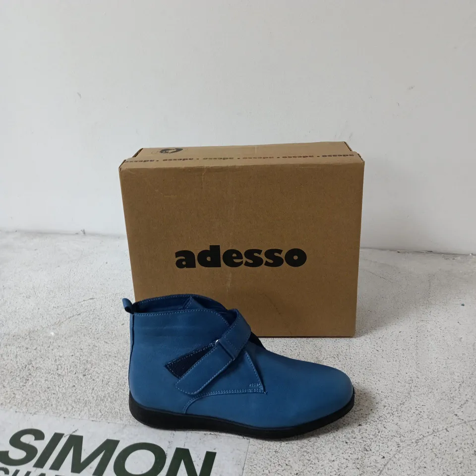 BOXED ADESSO BLUE ANKLE BOOT - EUR 37 