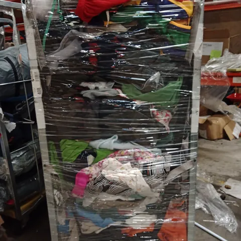 CAGE CONTAINING ASSORTED CLOTHING