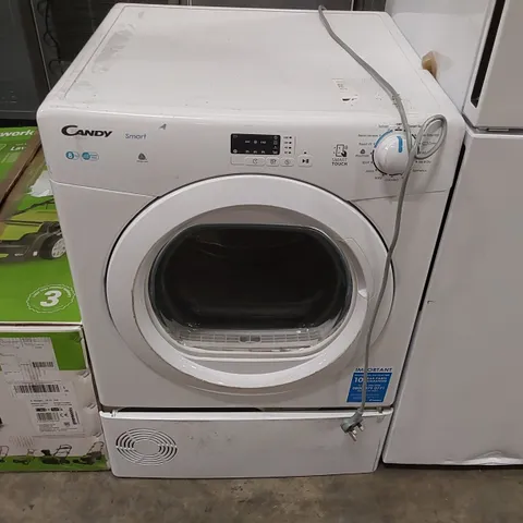 CANDY CSE C8LG-80 8KG 8KG FREESTANDING CONDENSER TUMBLE DRYER, SENSOR DRY, SMART ENABLED, 14 PROGRAMMES, WHITE [ENERGY CLASS B] - UNPROCESSED RAW RETURN