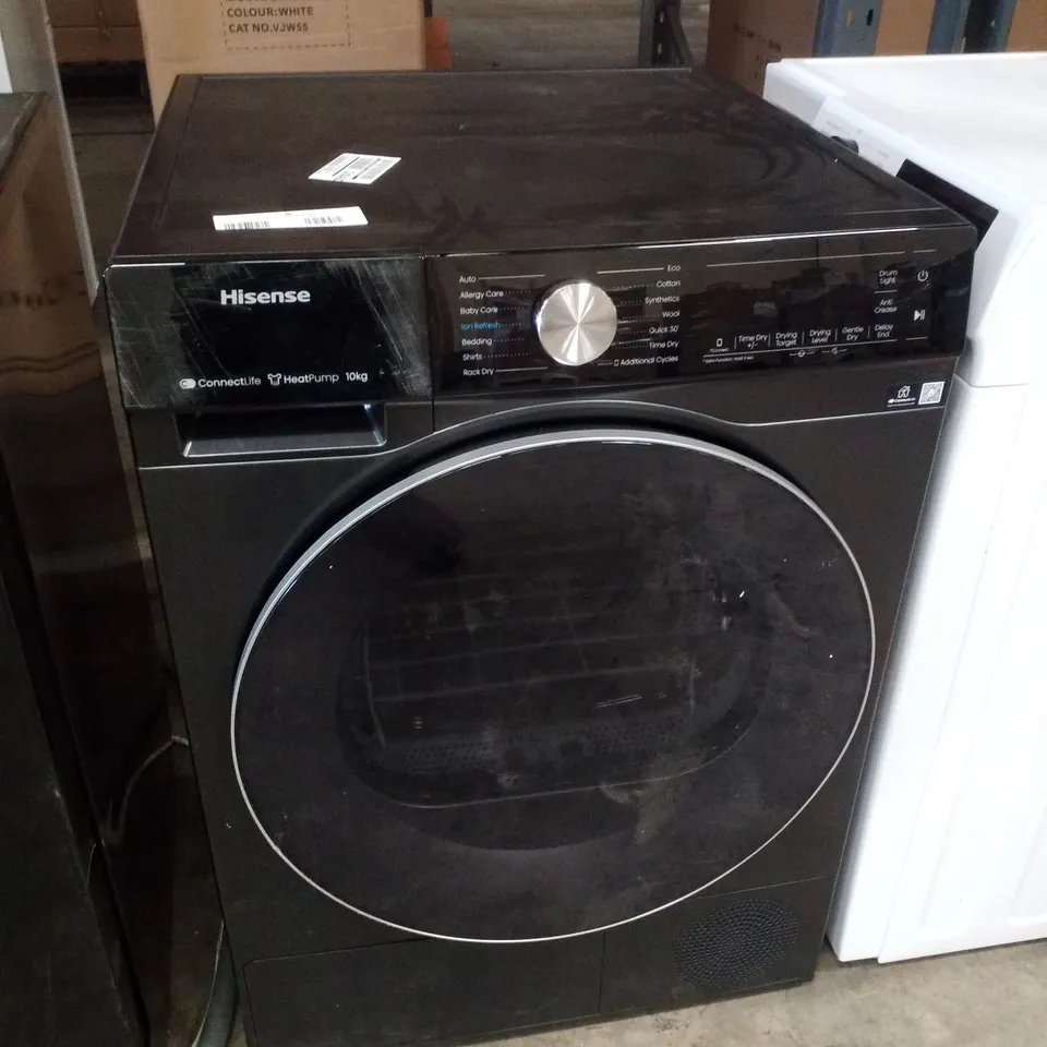 HISENSE 5S SERIES DH5S102BB WIFI-ENABLED 10 KG HEAT PUMP TUMBLE DRYER - BLACK