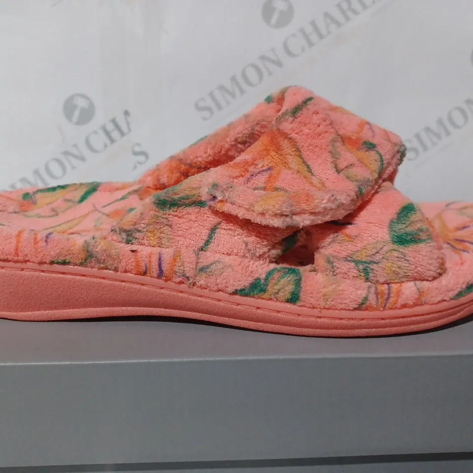 BOXED PAIR OF VIONIC INDULGE RELAX BLACK SLIPPERS UK SIZE 6