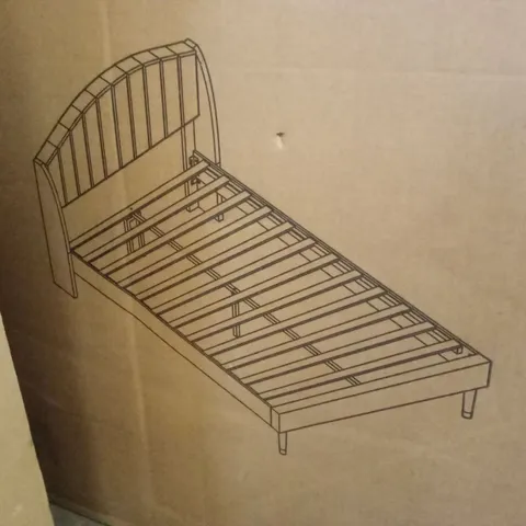 BOXED SOINA BED - BEIGE, SIZE UNSPECIFIED