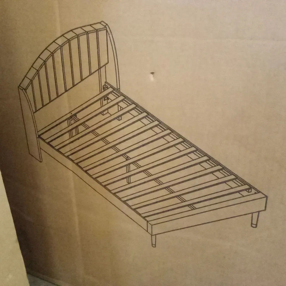 BOXED SOINA BED - BEIGE, SIZE UNSPECIFIED