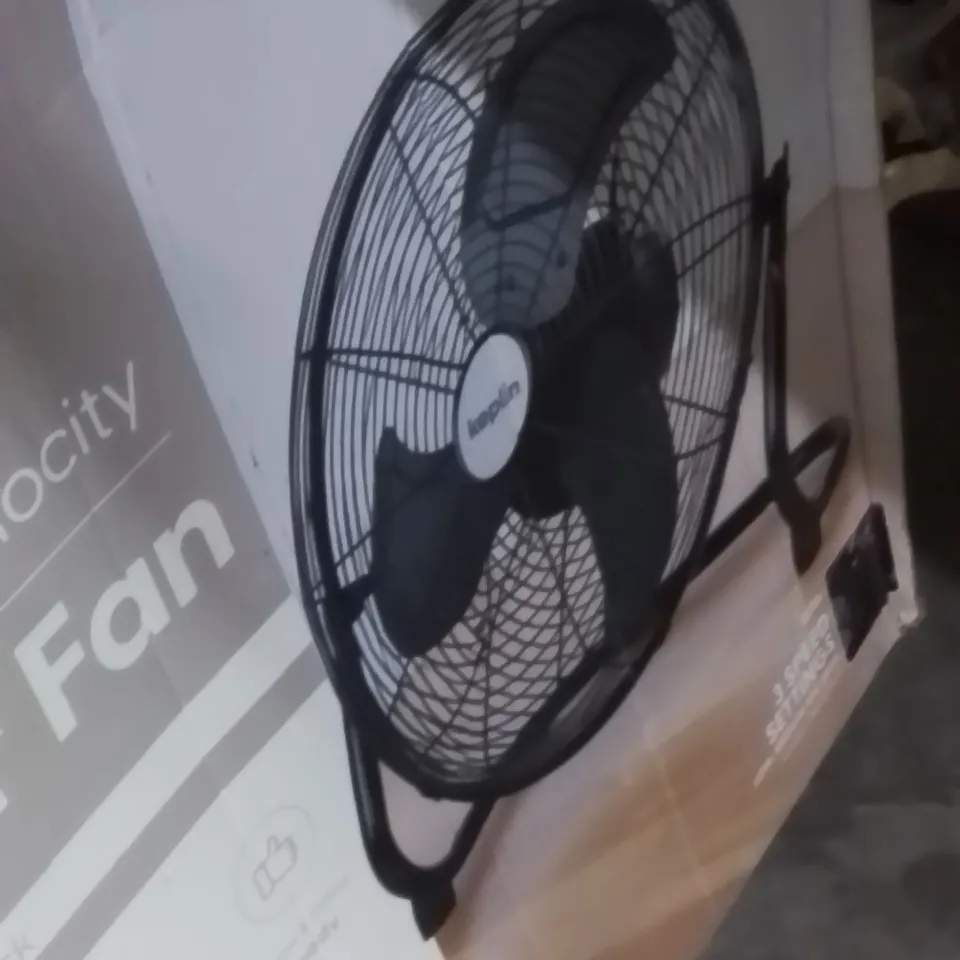 BOXED KEPLIN 20" FLOOR FAN BLACK