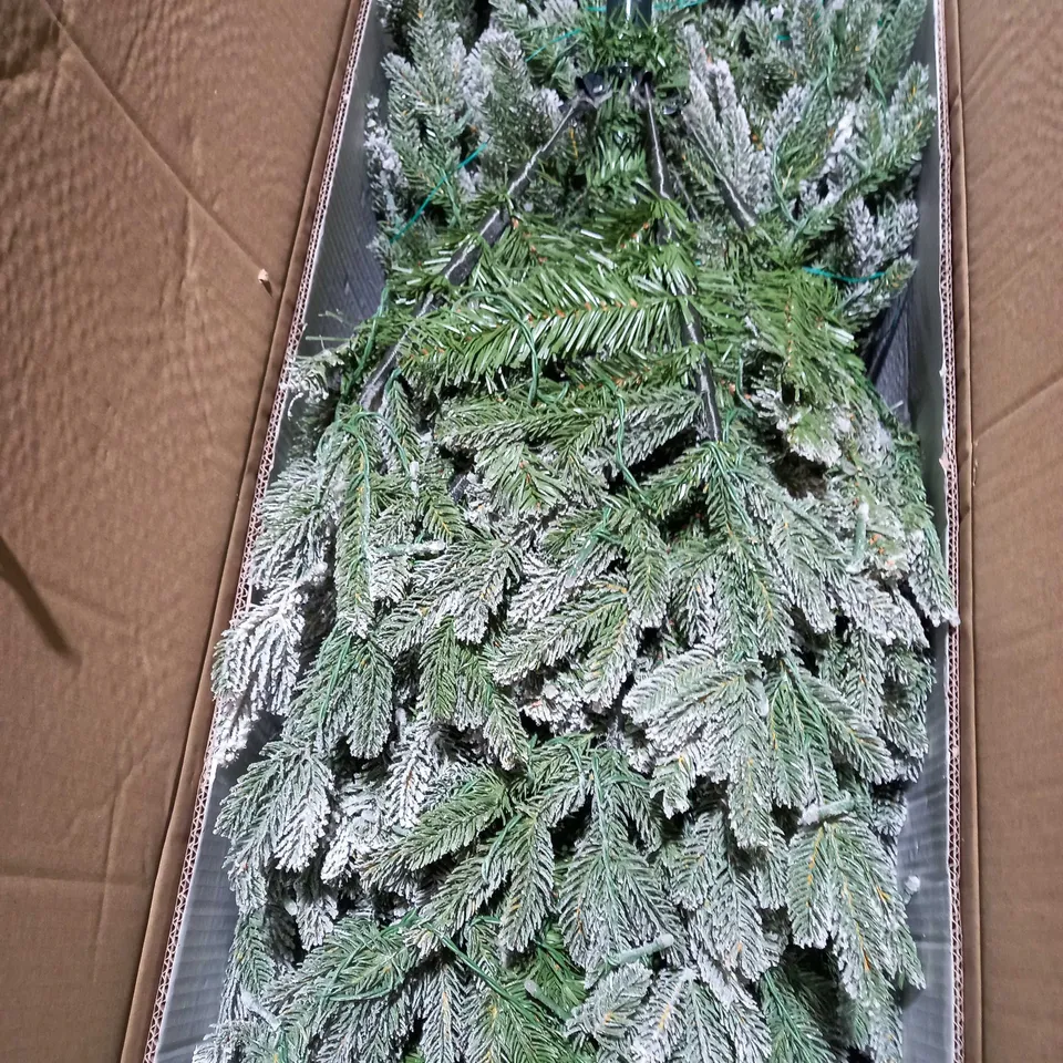 SANTA'S BEST PRE-LIT SNOW KISSED AUBURN CHRISTMAS TREE 4FT - COLLECTION ONLY