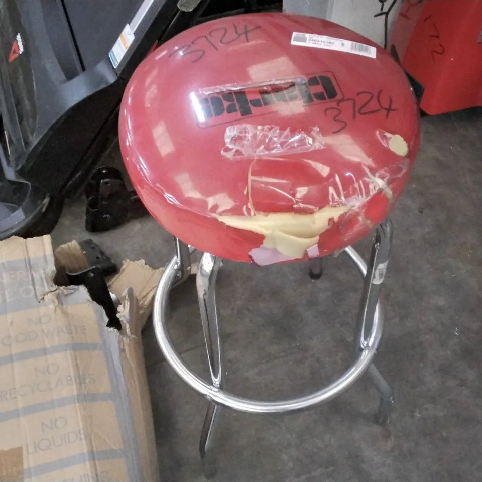 DESIGNER CL SWIVEL STOOL RED 