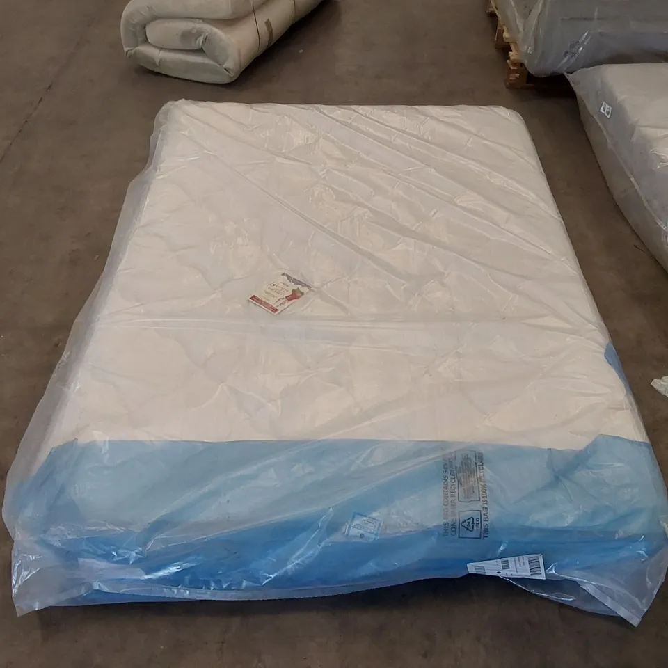 QUALITY BAGGED AIRSPRUNG MICROQUILT 135CM DOUBLE MATTRESS 