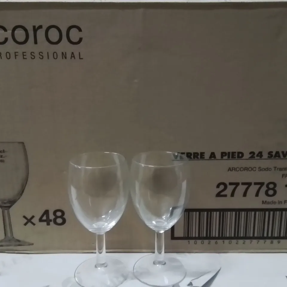 BOXED SAVOIE WINE GLASSES SET OF 48