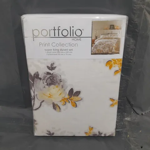 SEALED PORTFOLIO PRINT COLLECTION DUVET SET - SUPER KING 