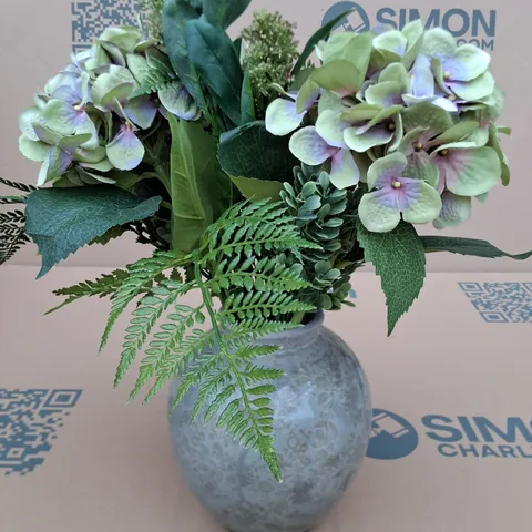 PEONY ARTIFICIAL FLOWER BOUQUET IN VASE