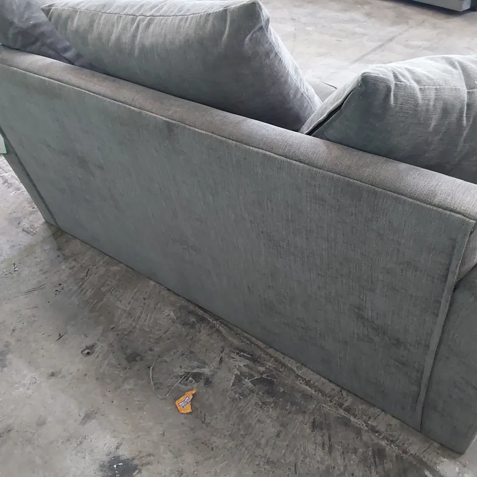 DESIGNER TWO SEATER SOFA WITH SCATTER CUSHIONS 