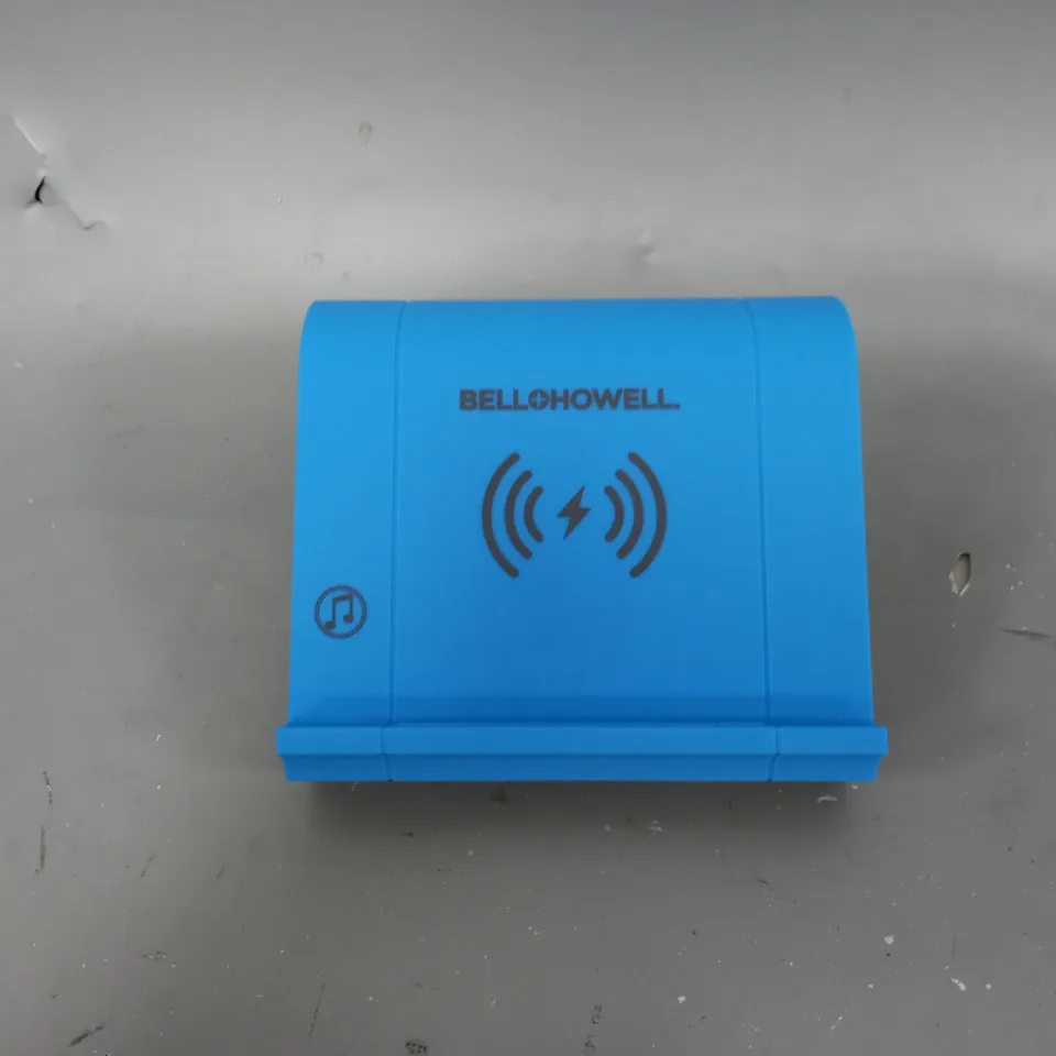 BOXED B&H BLUE WIRELESS CHARGER AND SPEAKER