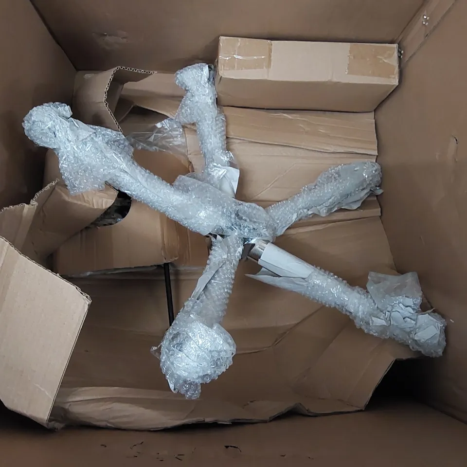 BRAND NEW BOXED DESIGNER GREY VELVET CHAIR WITH CHROME LEGS (1 BOX)