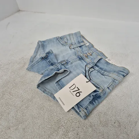 STRADIVARIUS D76 MICROSHORT DENIM SHORTS β UK 4 (WOMENS)