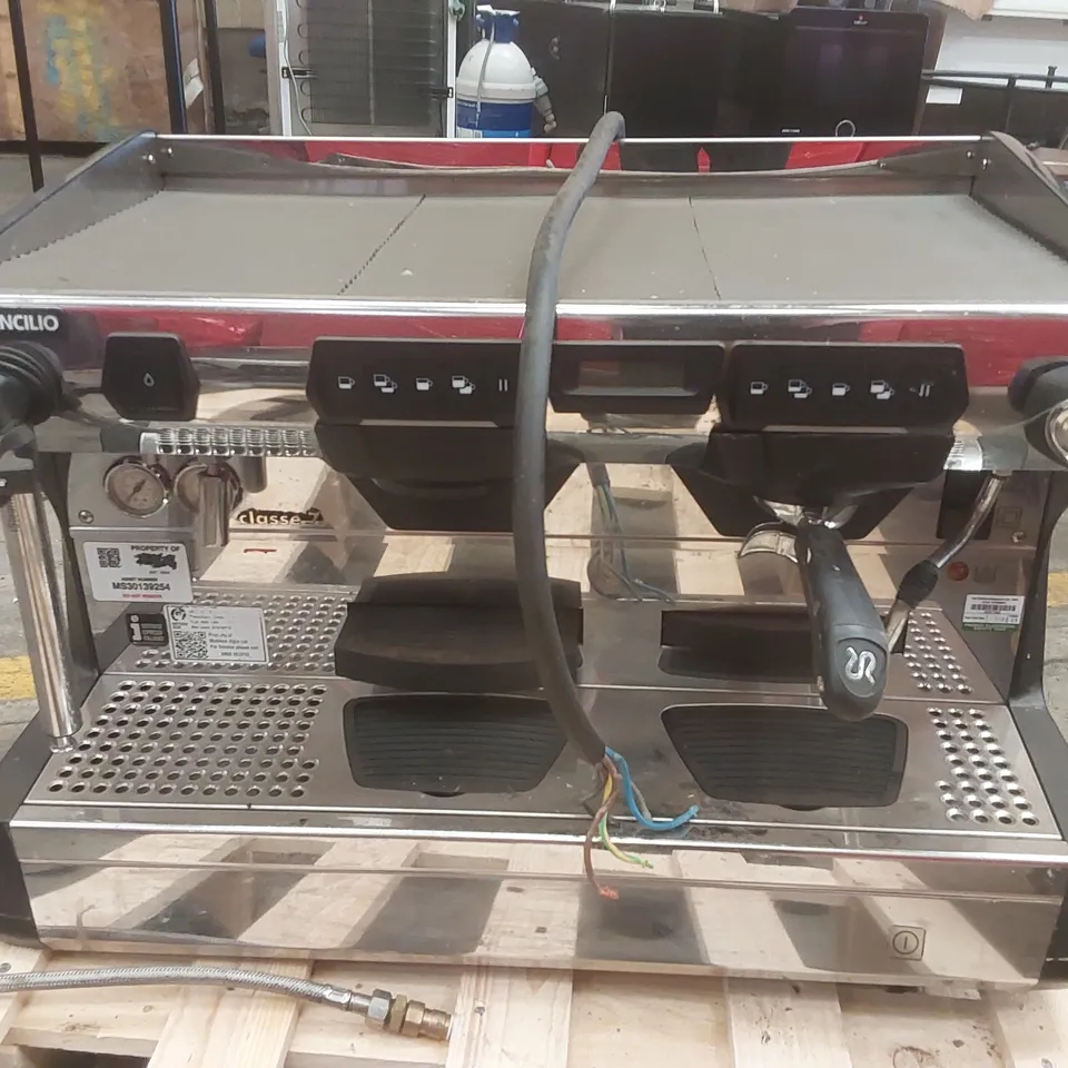 RANCILIO CLASSE 7 2 GROUP COMMERCIAL COFFEE MACHINE WITH ISTEAM