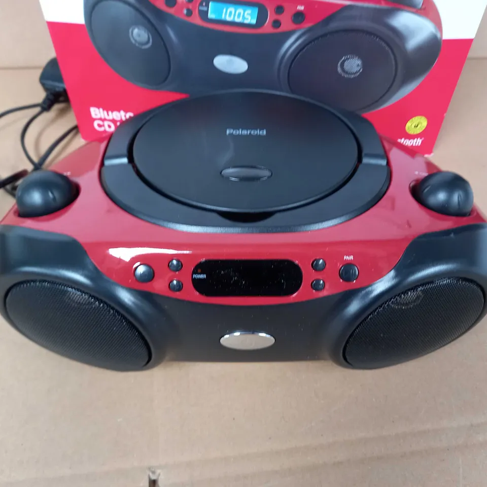 POLAROID BLUETOOTH CD BOOMBOX