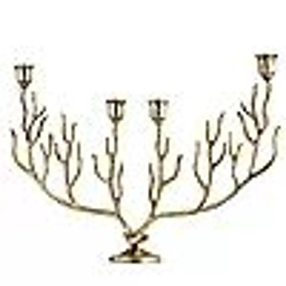 HOME STORIES STAG ANTLER CANDLE HOLDER GOLD
