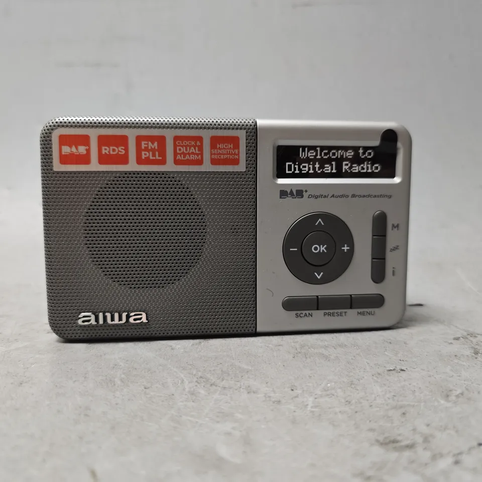BOXED AIWA DIGITAL PORTABLE DAB+ RADIO 
